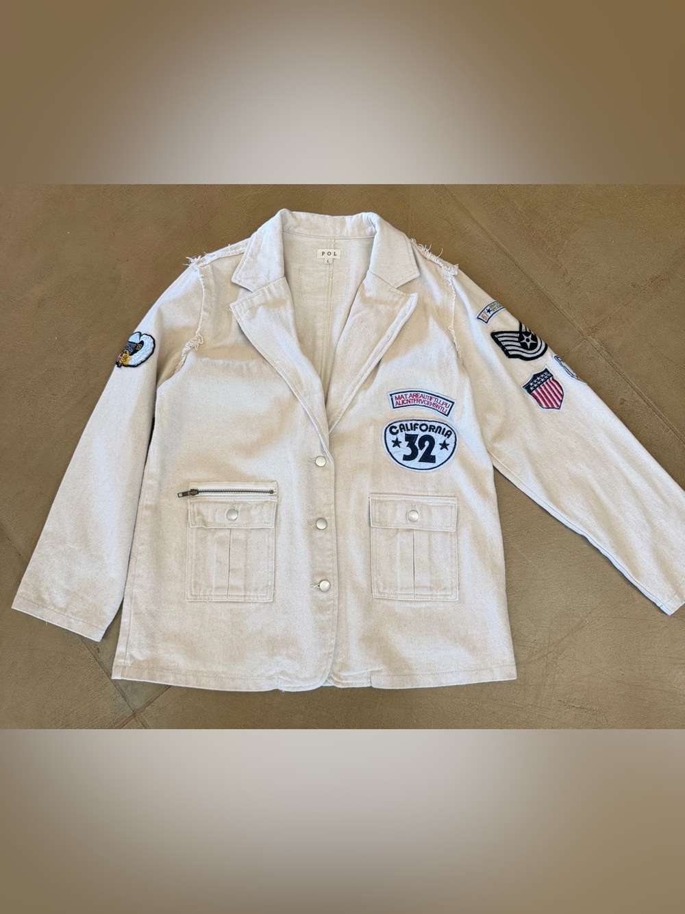POL Vintage Patch Military Derby Jacket - Picture 8 of 13